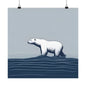 Lone Collection Polar Bear 1 Matte Square Posters