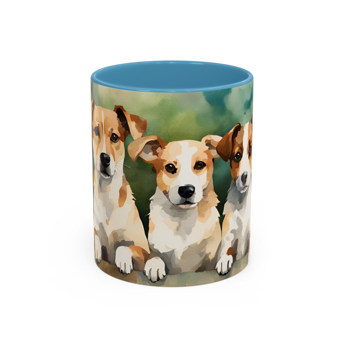 Multicoloured Doggies 12 Accent Mug 11oz