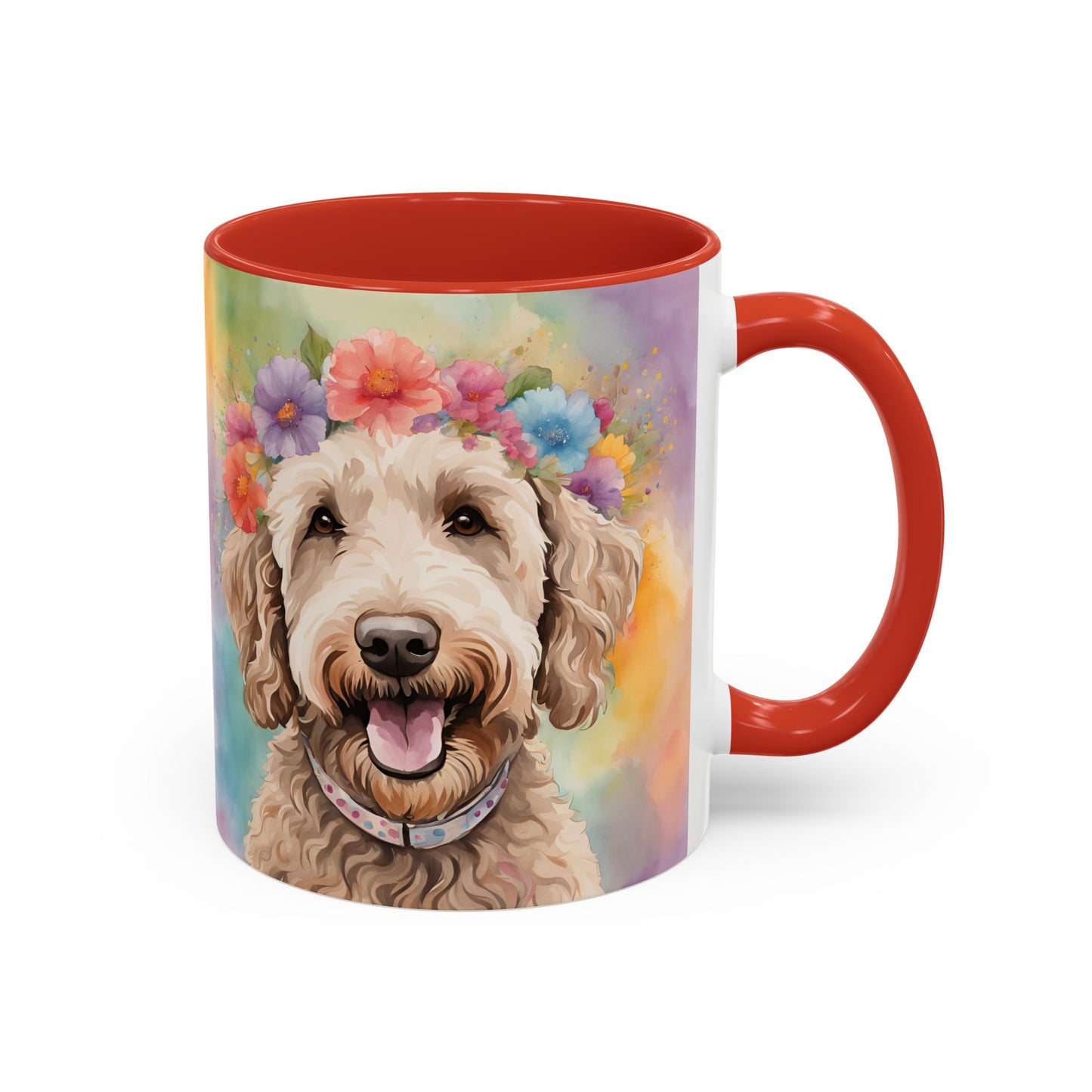 Labradoodle 01 Accent Coffee Mug - Dog Lover Gift