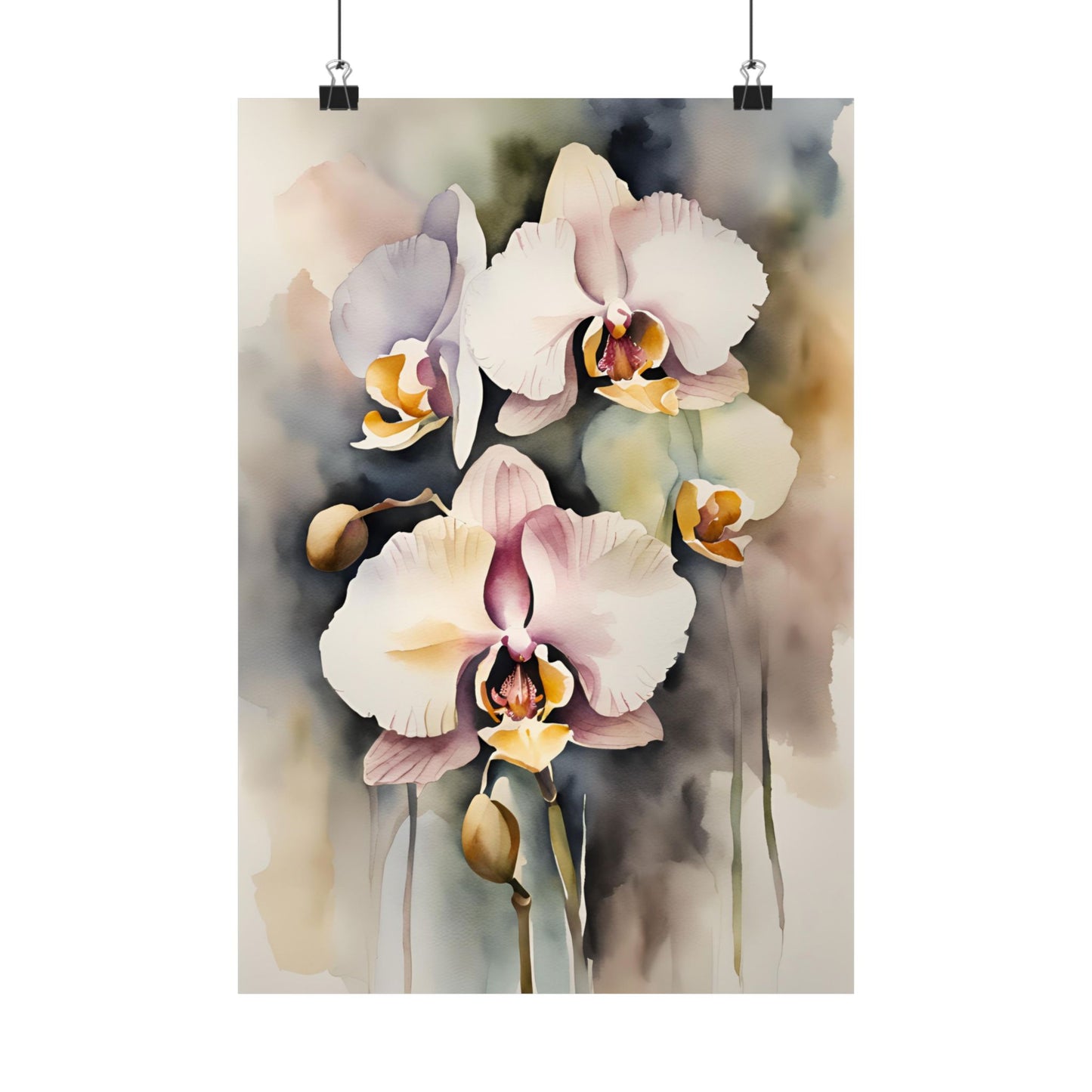 Orchids 01 Matte Vertical Poster
