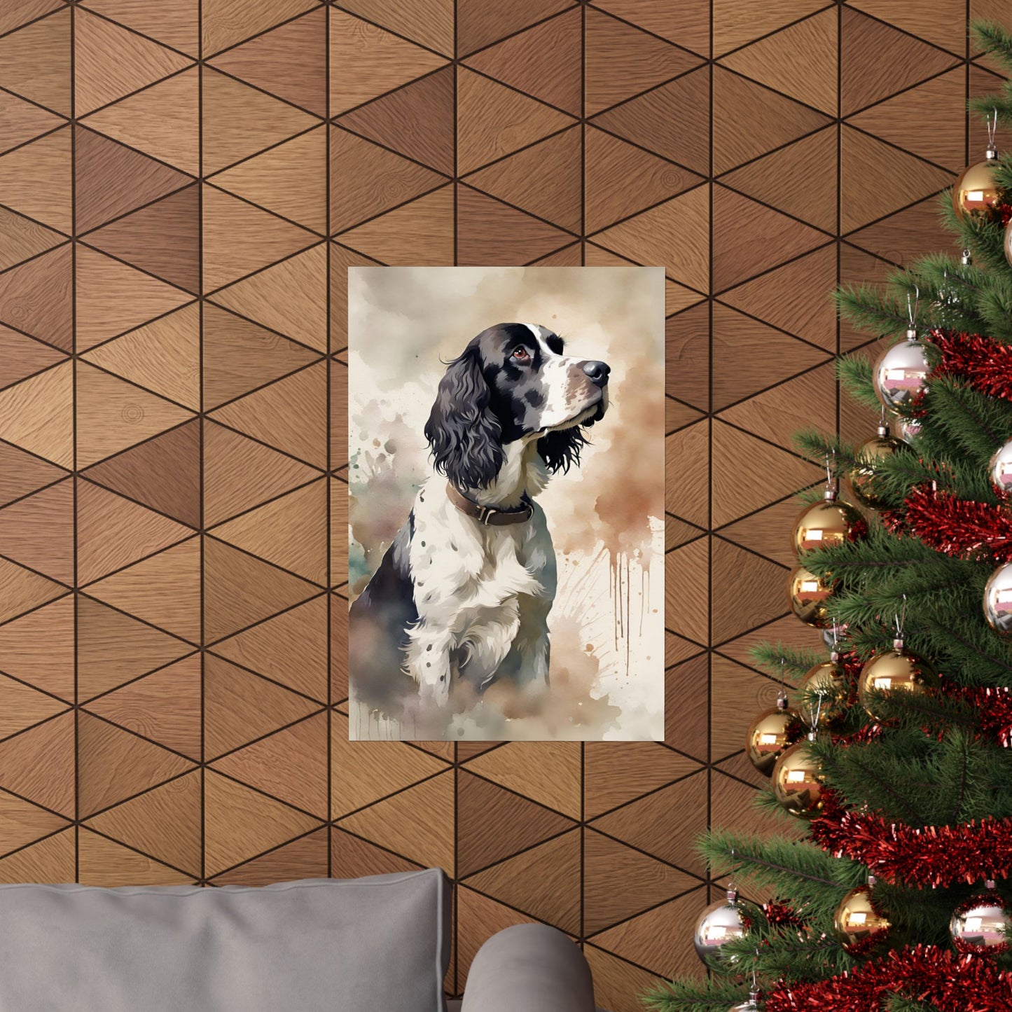 Dogs Springer Spaniel 04 Matte Vertical Poster