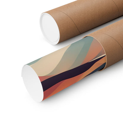 Retro mountains 4 Matte Horizontal Posters