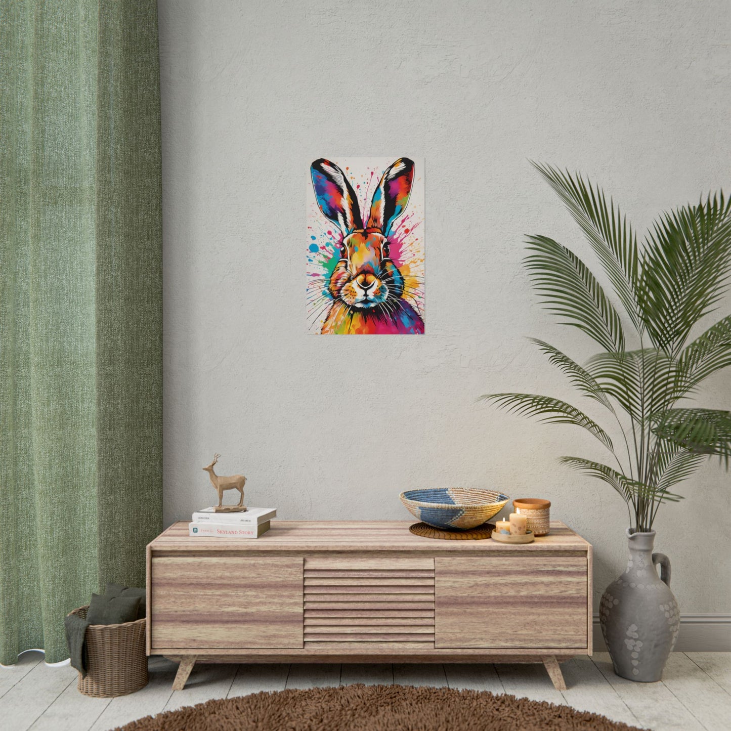 Multicolored Hare 2 Matte Poster