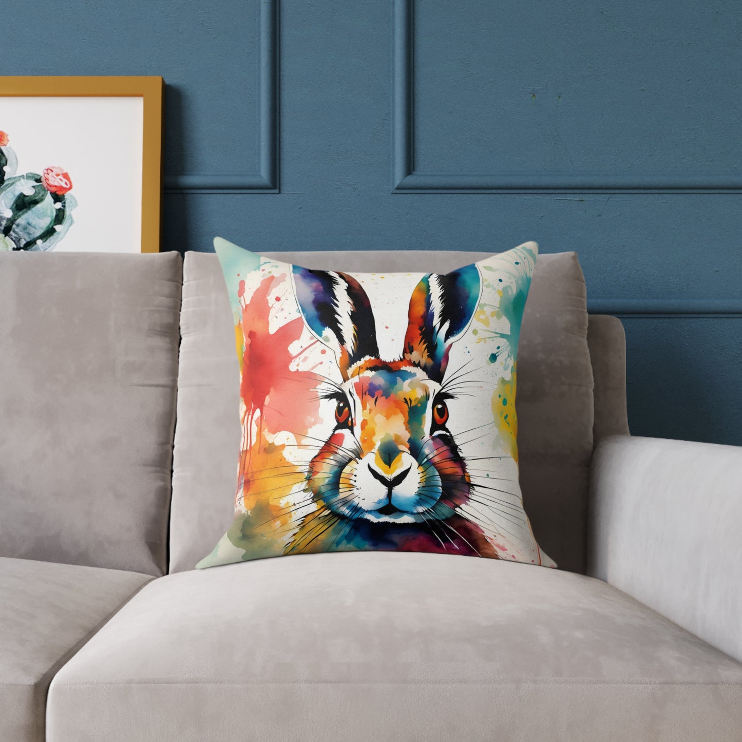 Hare 01 Poly Pillow - Natures Beauty Design