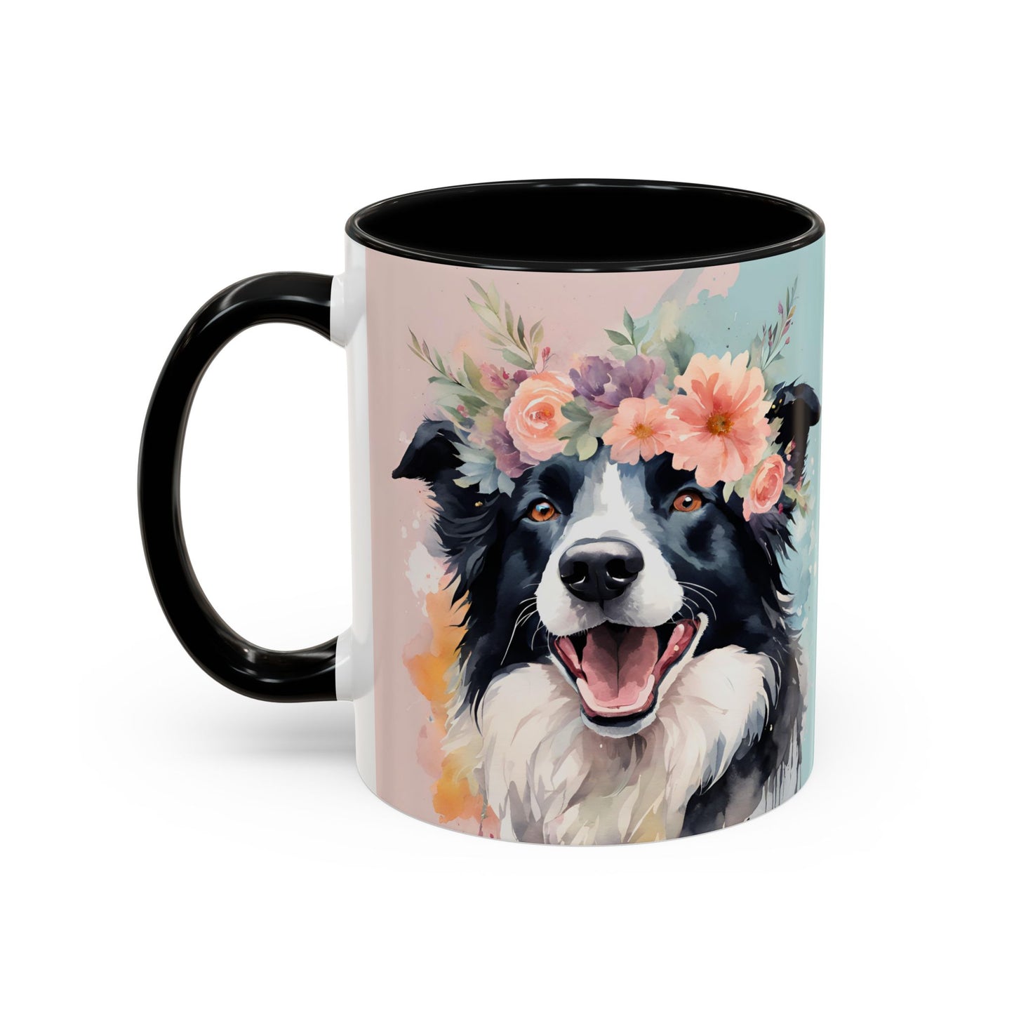 Border Collie 02 Accent Coffee Mug - Dog Lover Gift