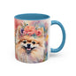 Pomeranian 02 Accent Coffee Mug - Dog Lover Gift