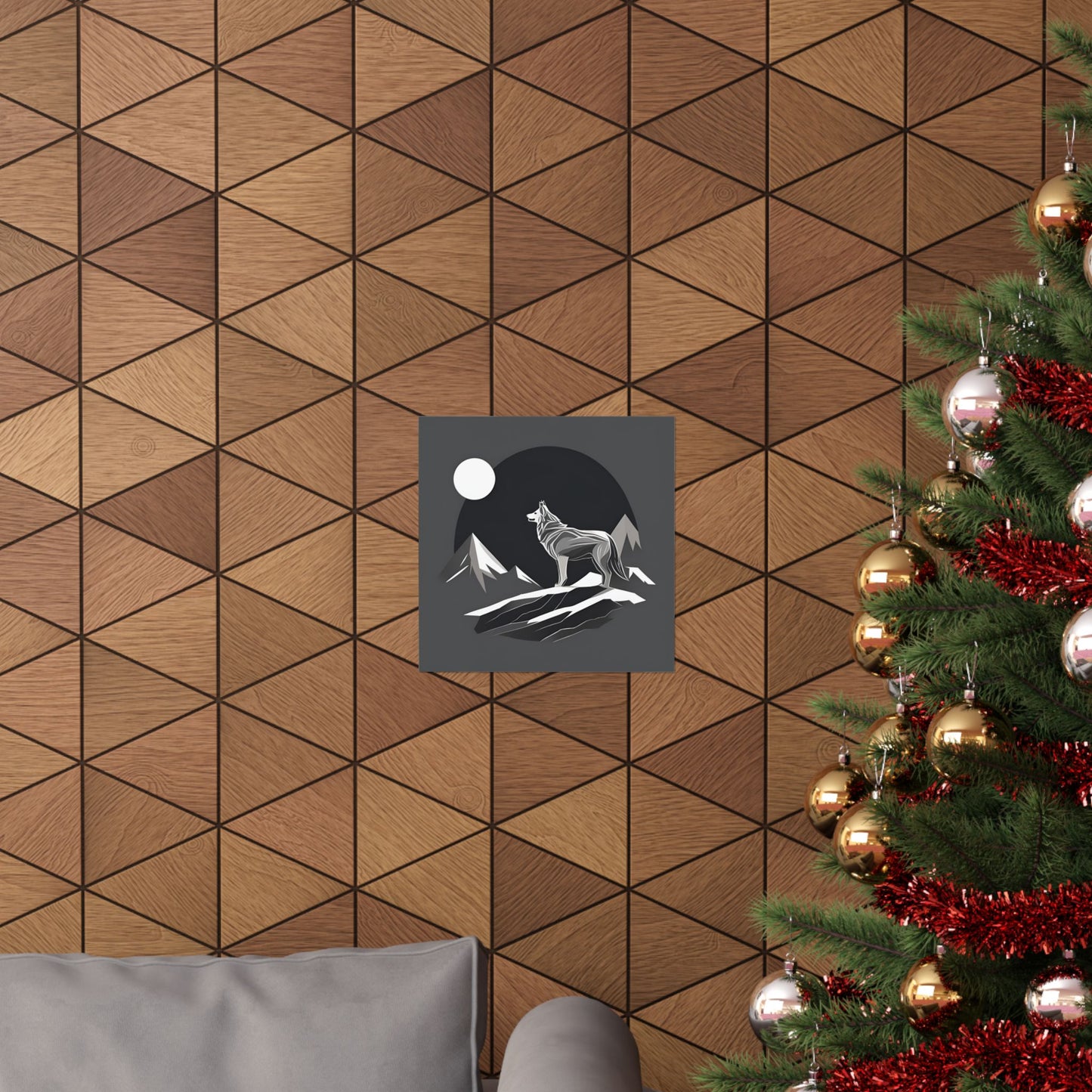 Lone Collection Wolf 11 Matte Square Posters