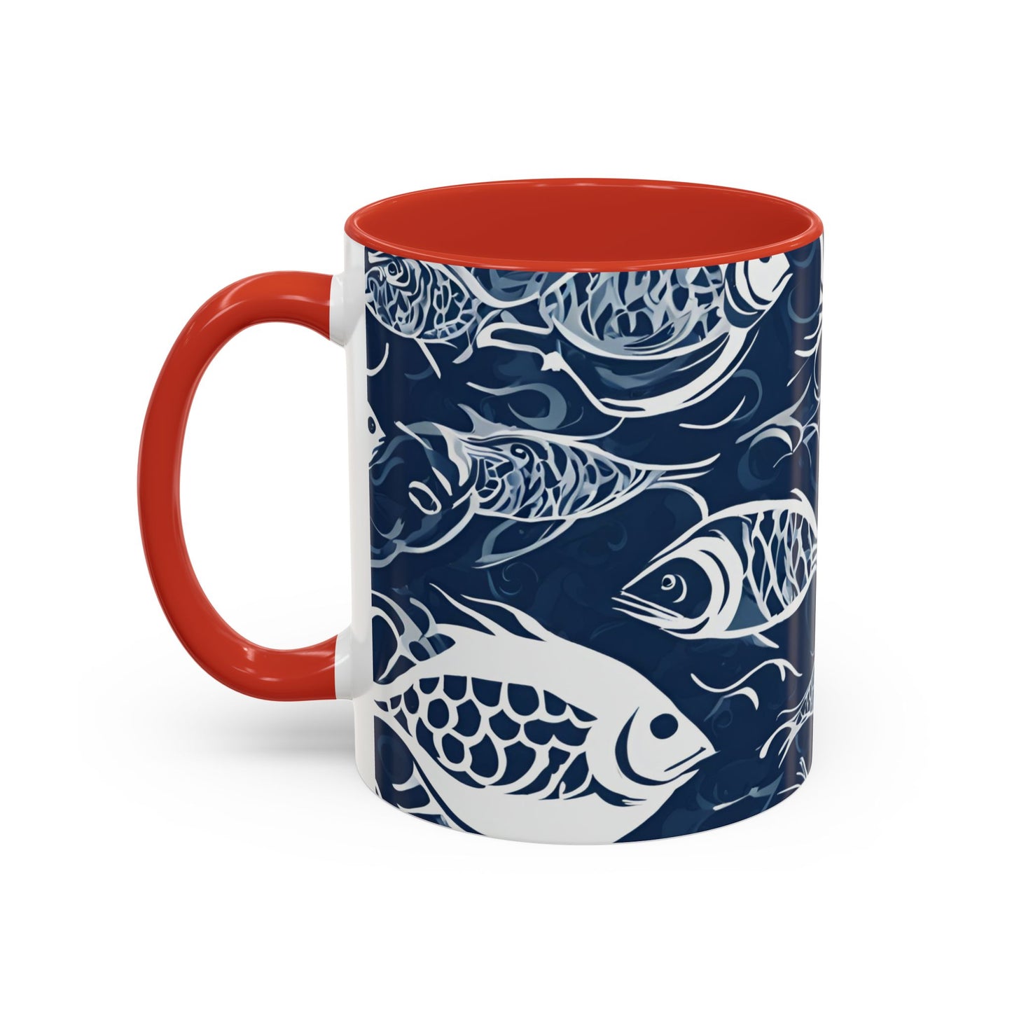 Fish 03 Accent Coffee Mug (11oz)