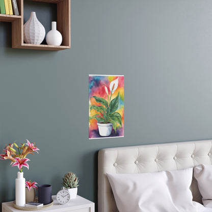 Multicolored Pot Plant 18 Indoor and Outdoor Silk Poster