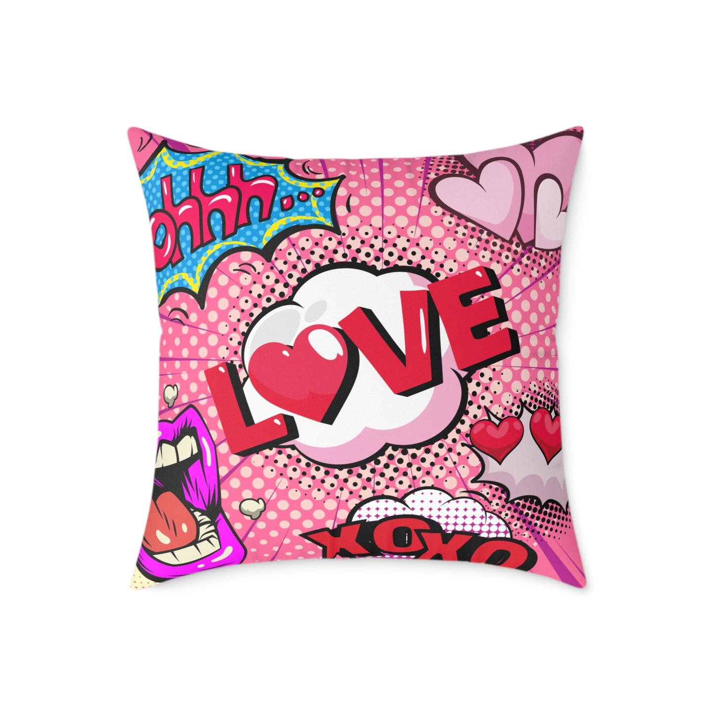 Ohhh! Pop Art Poly Pillow