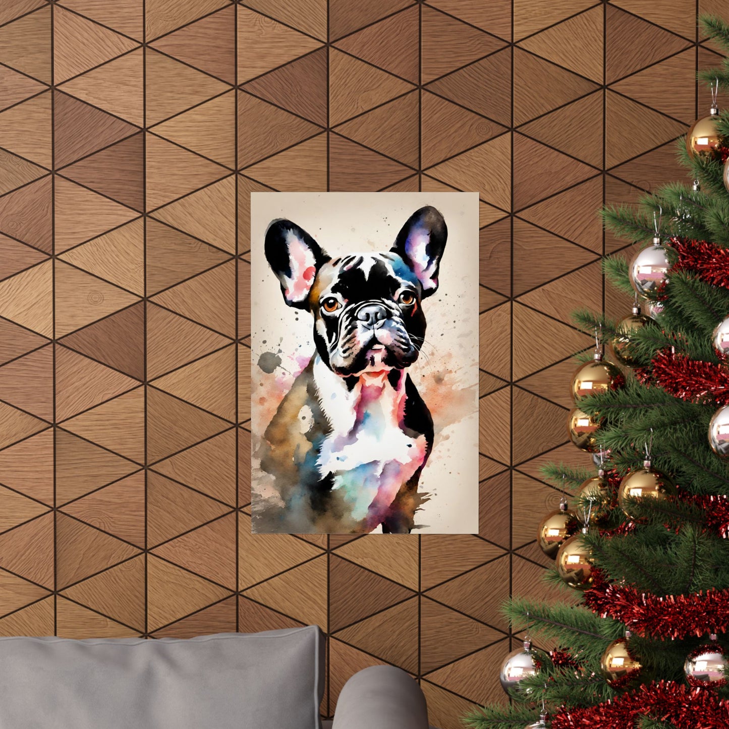 Dogs French Bulldog 03 Matte Vertical Poster