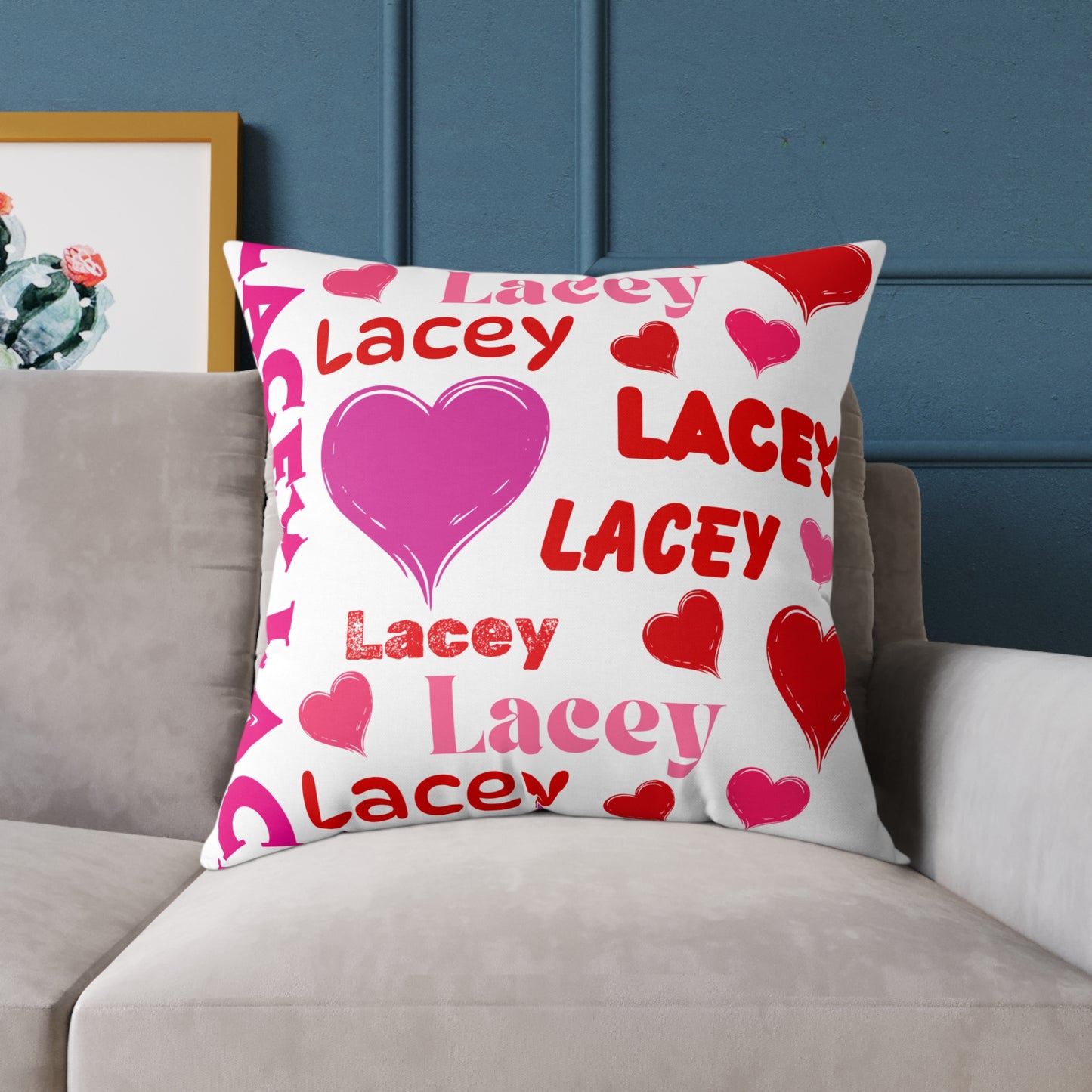 (Personizable) Name Of Your Loved One 02 Poly Pillow