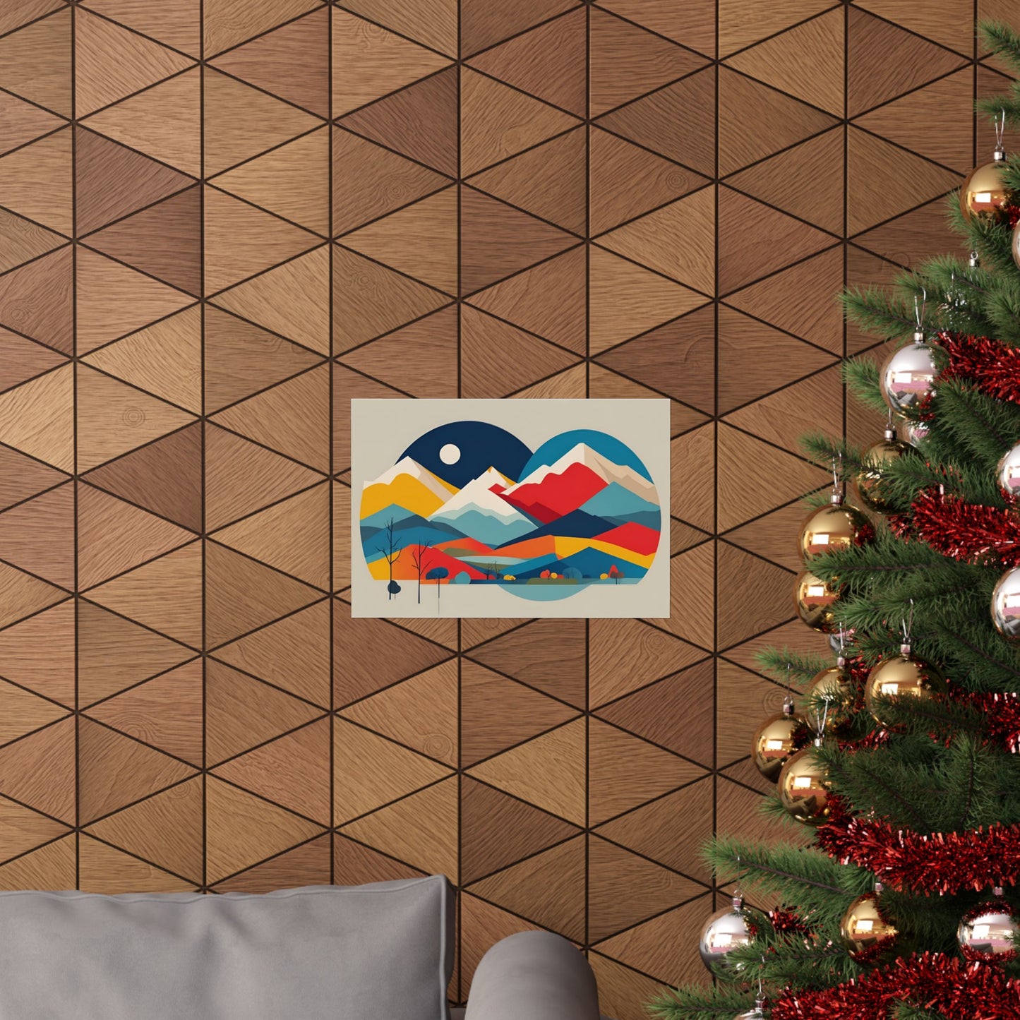 Retro Alpine 3 Matte Horizontal Posters