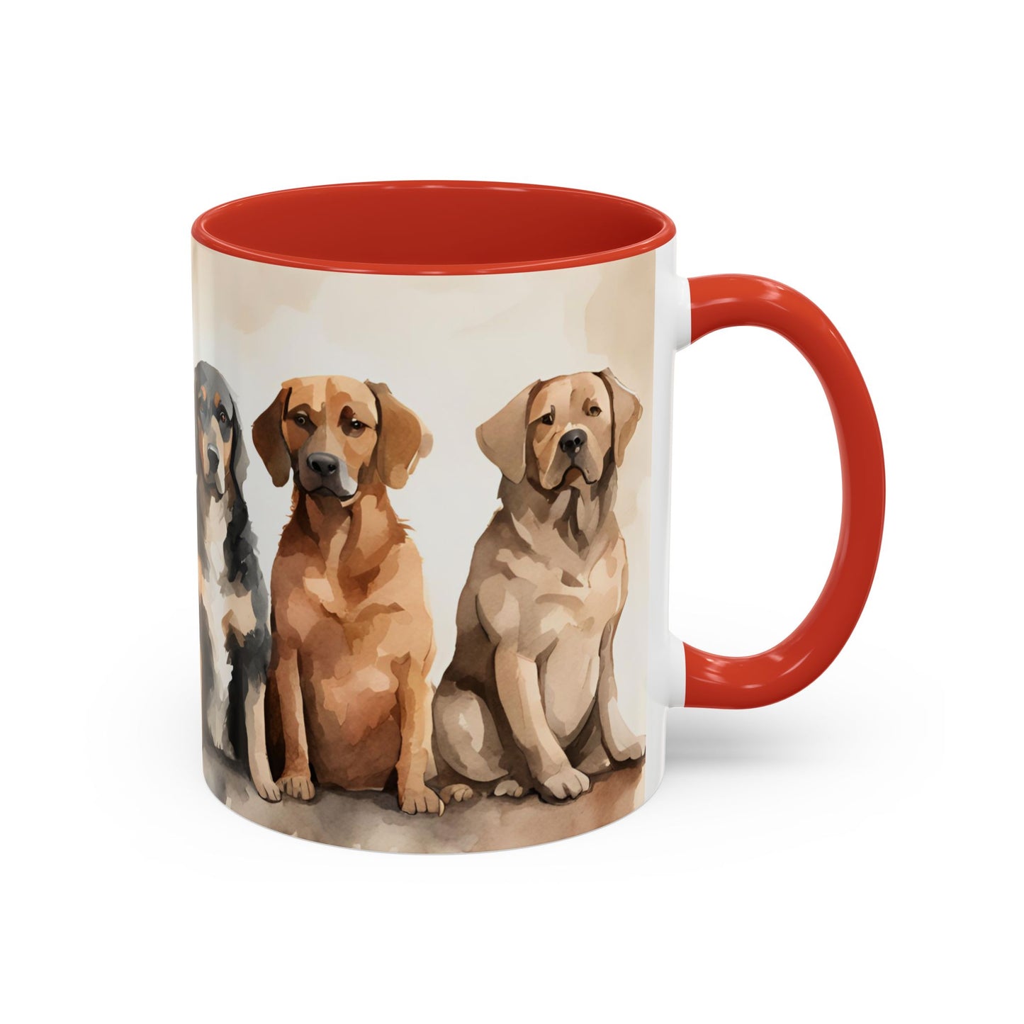 Doggies in a Row 2 Accent Mug 11oz