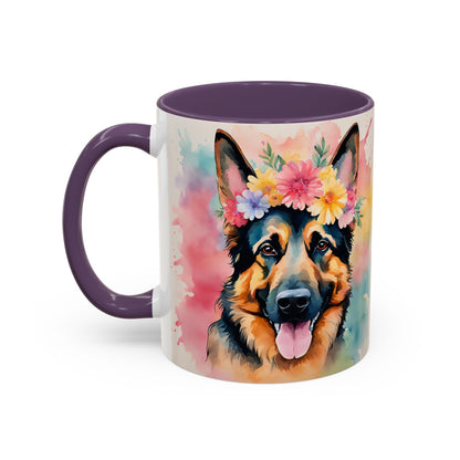 German Shepherd 02 Accent Coffee Mug - Dog Lover Gift