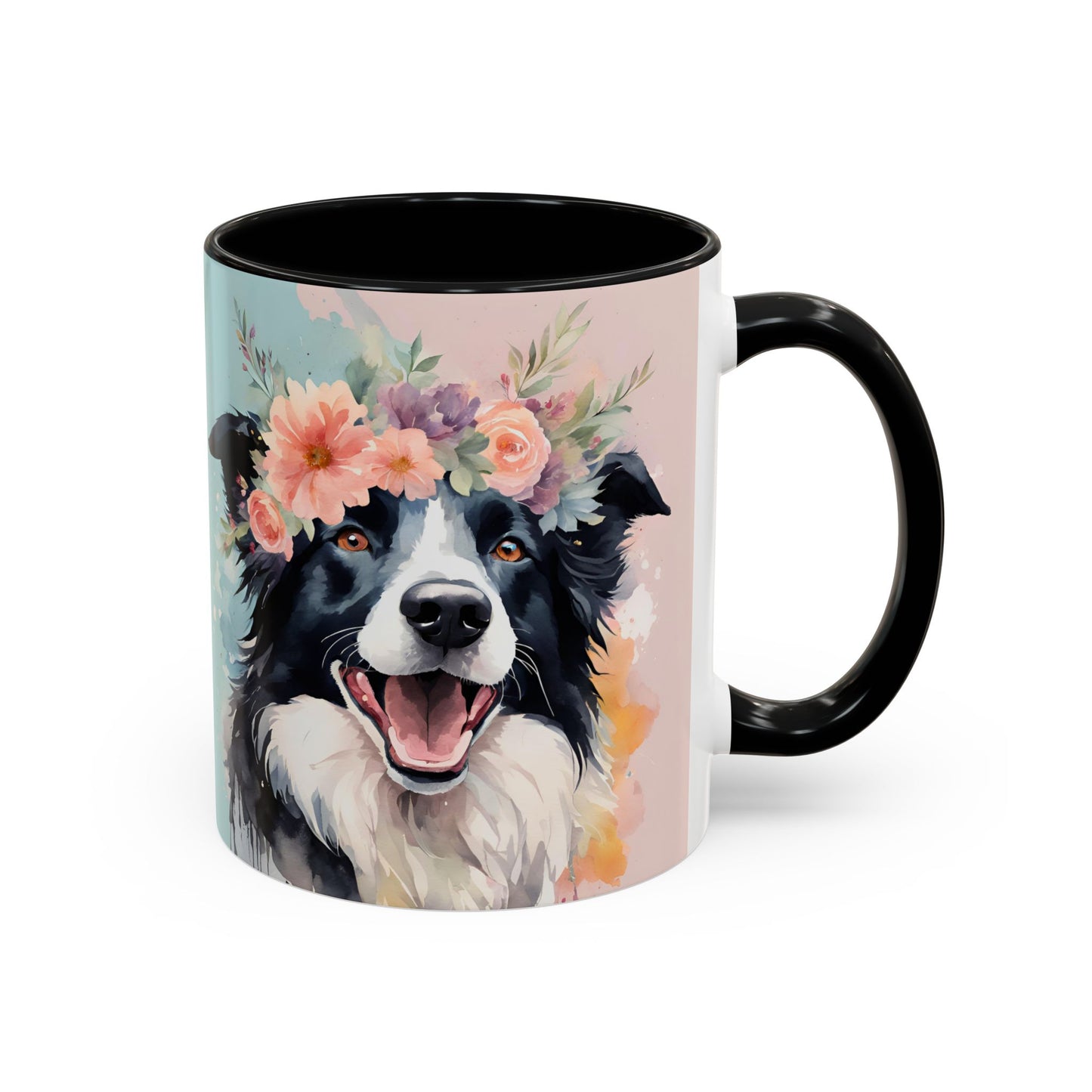 Border Collie 02 Accent Coffee Mug - Dog Lover Gift