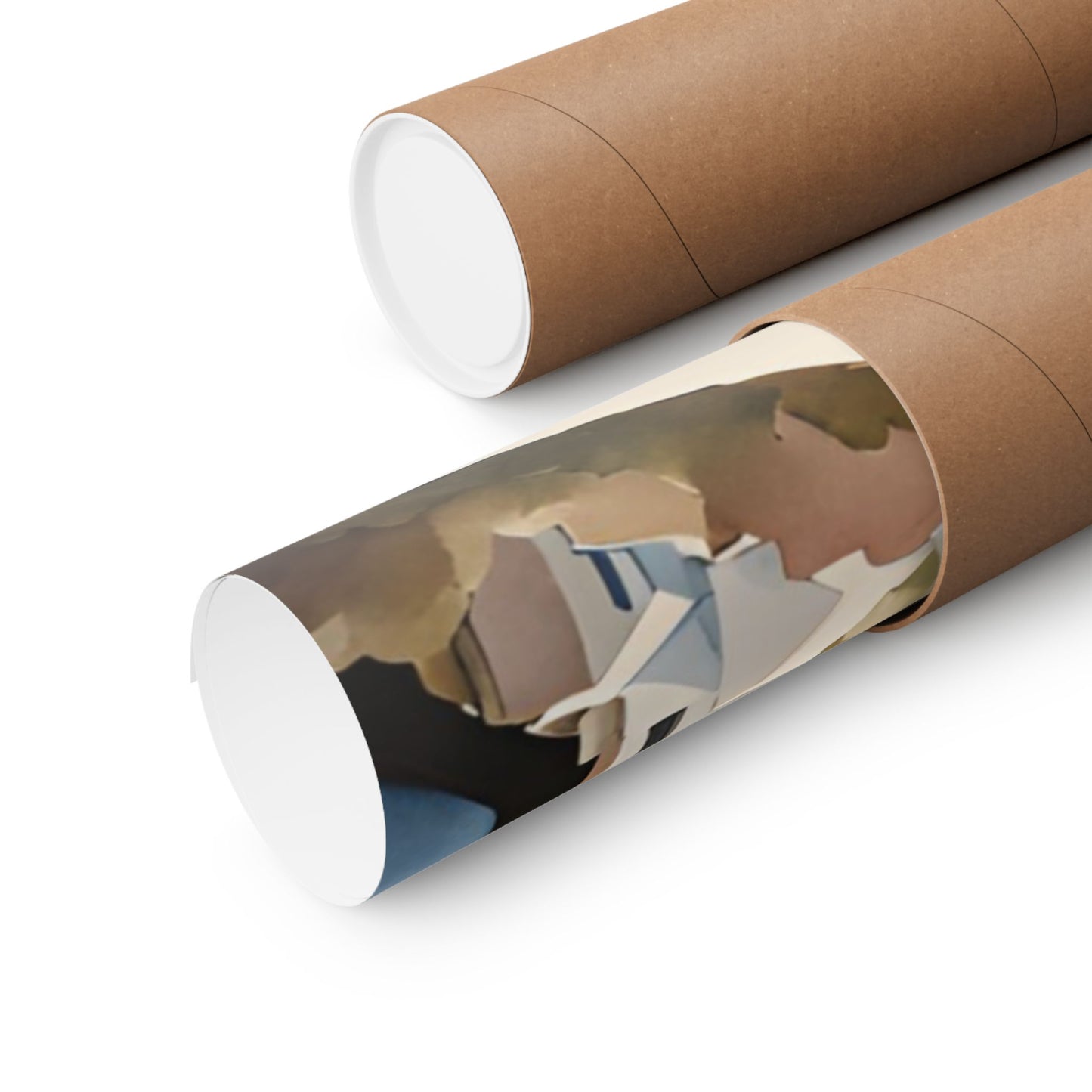 Abstract Greek rooftops 6 Matte Vertical Poster