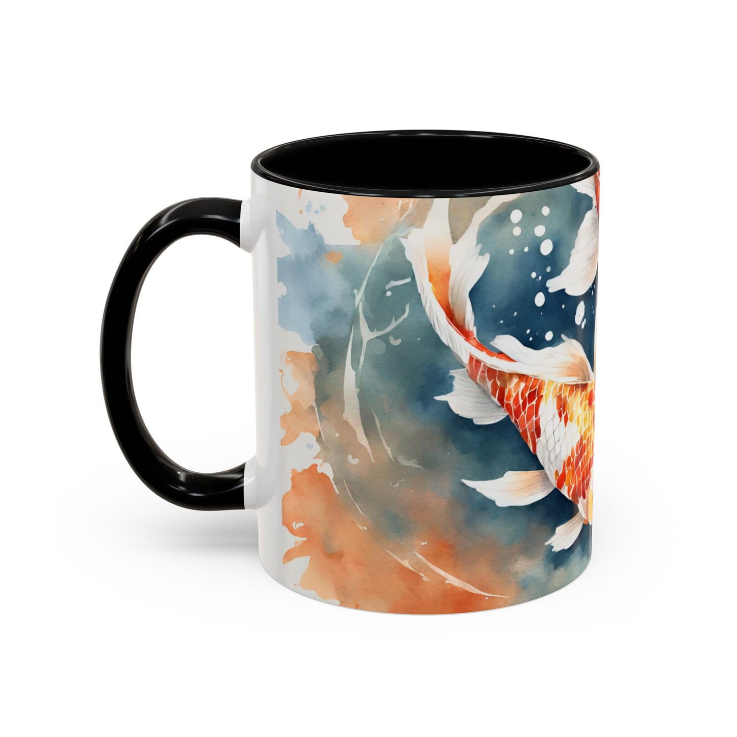 Koi Carp 01 Accent Coffee Mug (11oz)