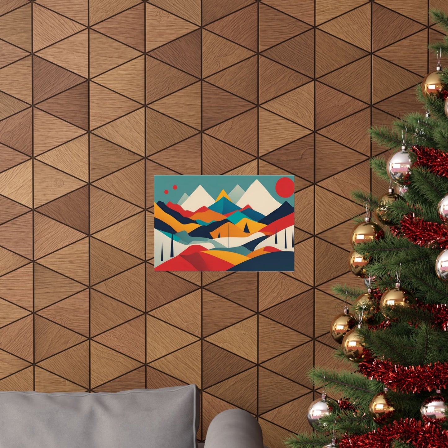 Retro Alpine 1 Matte Horizontal Posters