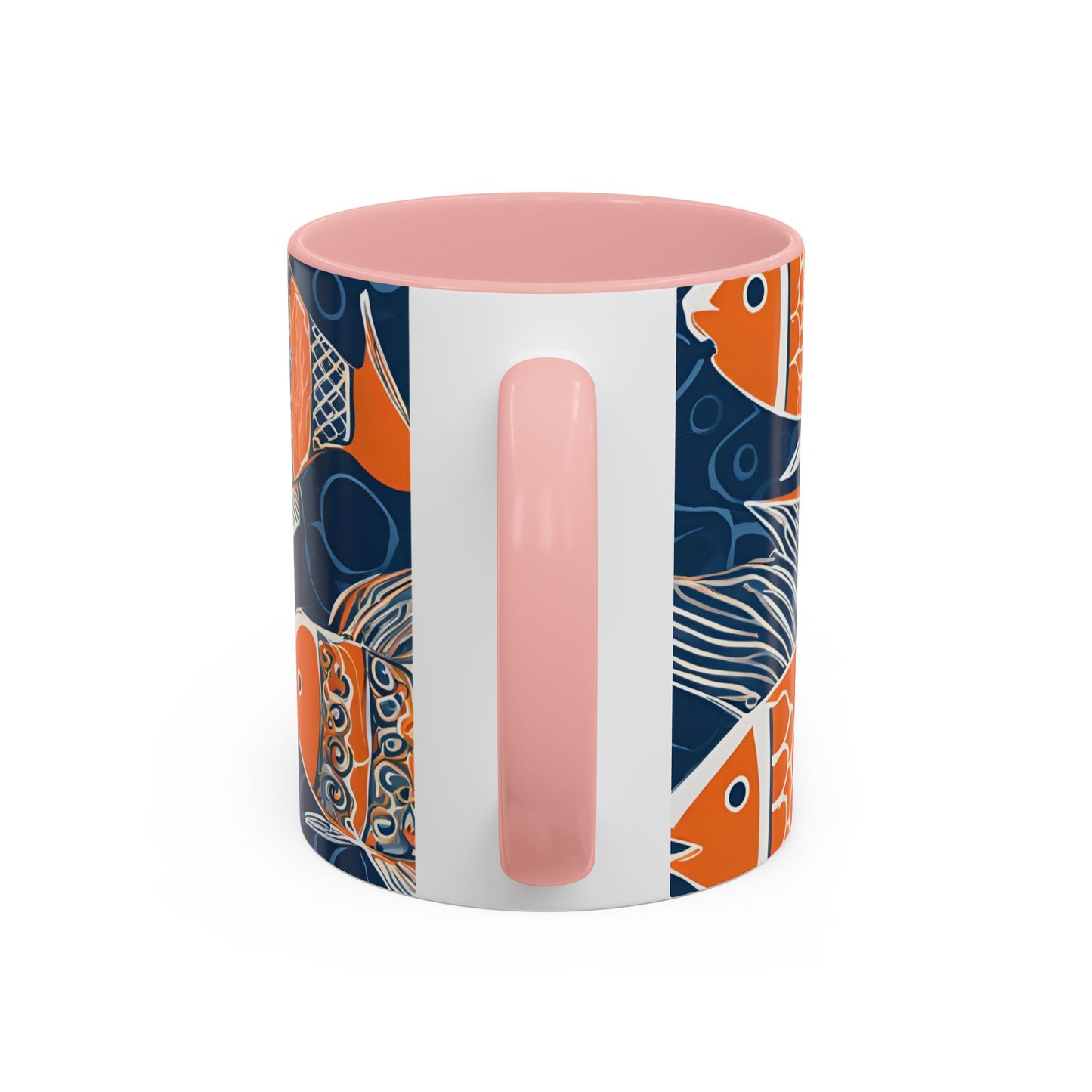 Orange Fish 03 Accent Coffee Mug (11oz)