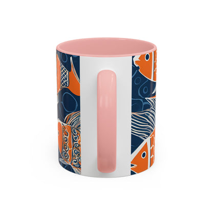 Orange Fish 03 Accent Coffee Mug (11oz)