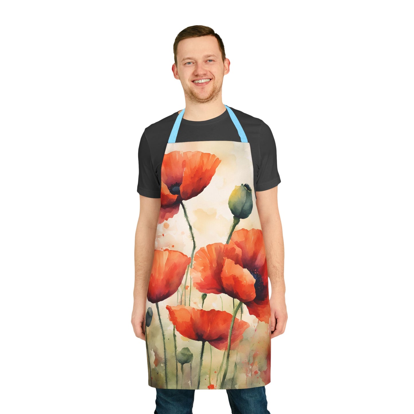 Poppies 02 Apron 5-Color Straps