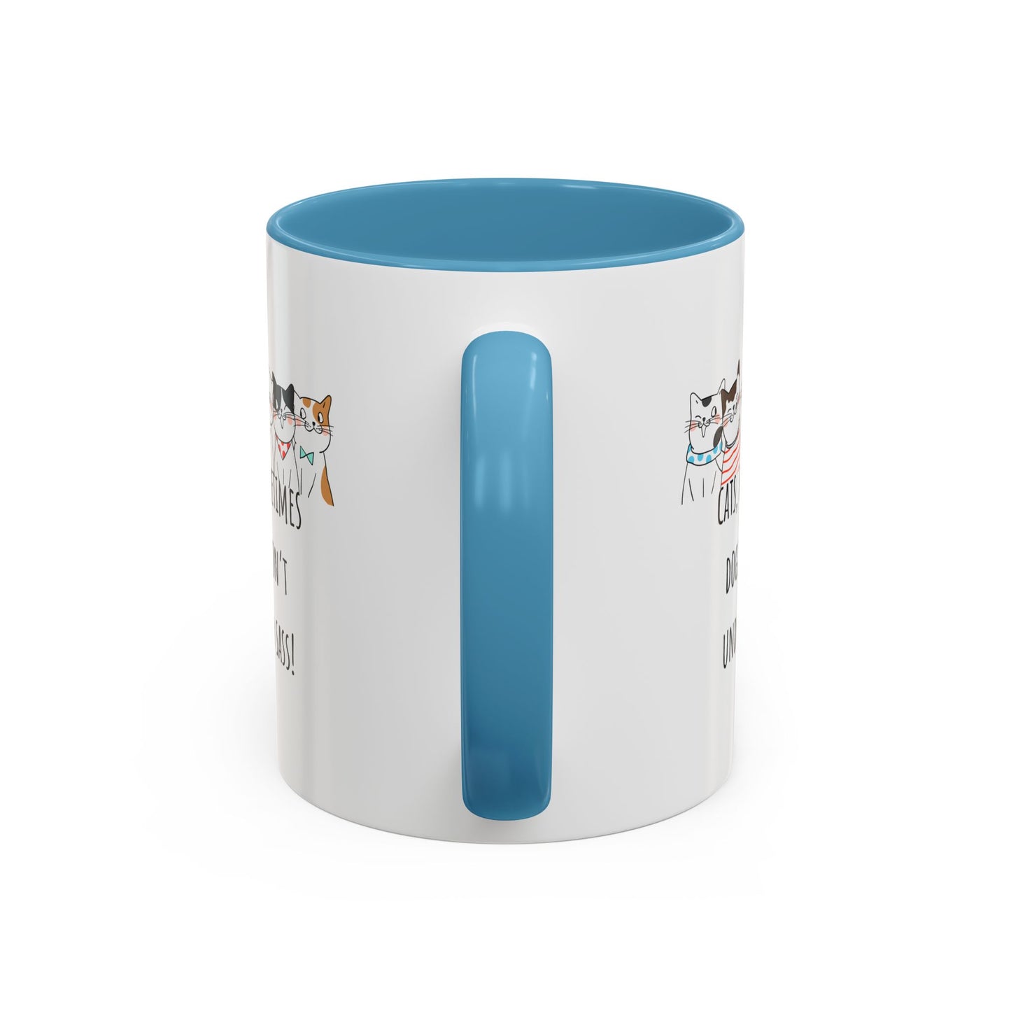 Cats V Dogs Accent Coffee Mug (11oz)