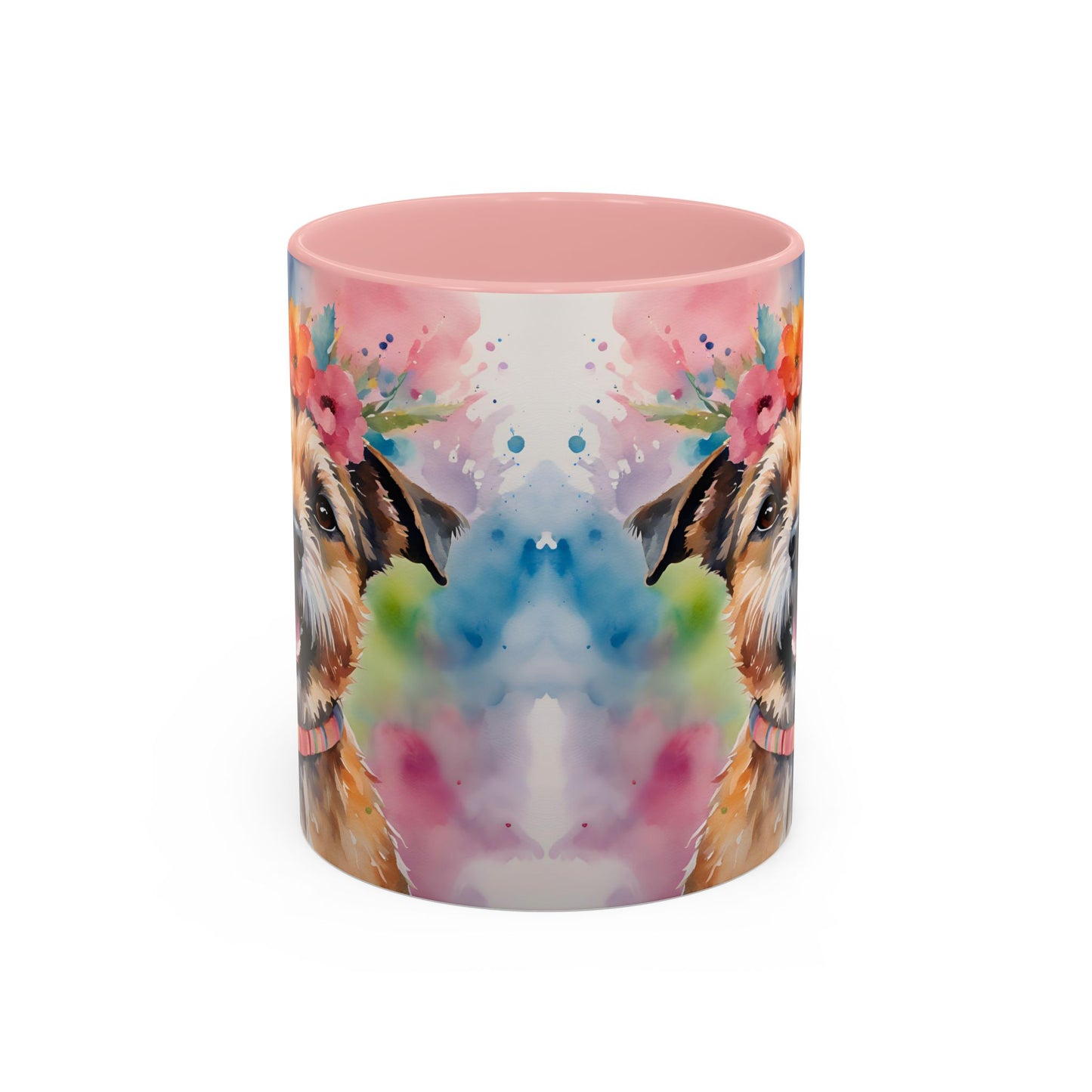 Border Terrier 04 Accent Coffee Mug - Dog Lover Gift