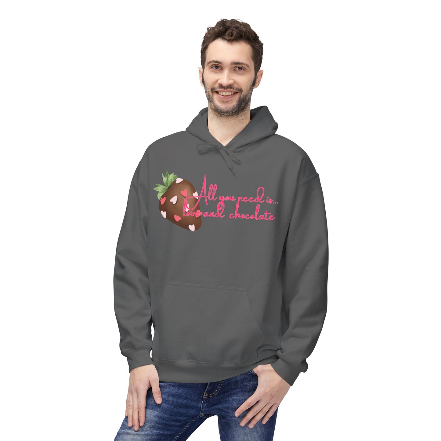 All You Need Is Love And Chocolate Unisex Valentines Hoodie