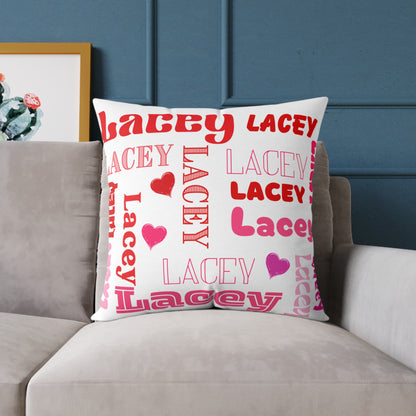 (Personizable) Name Of Your Loved One 01 Poly Pillow