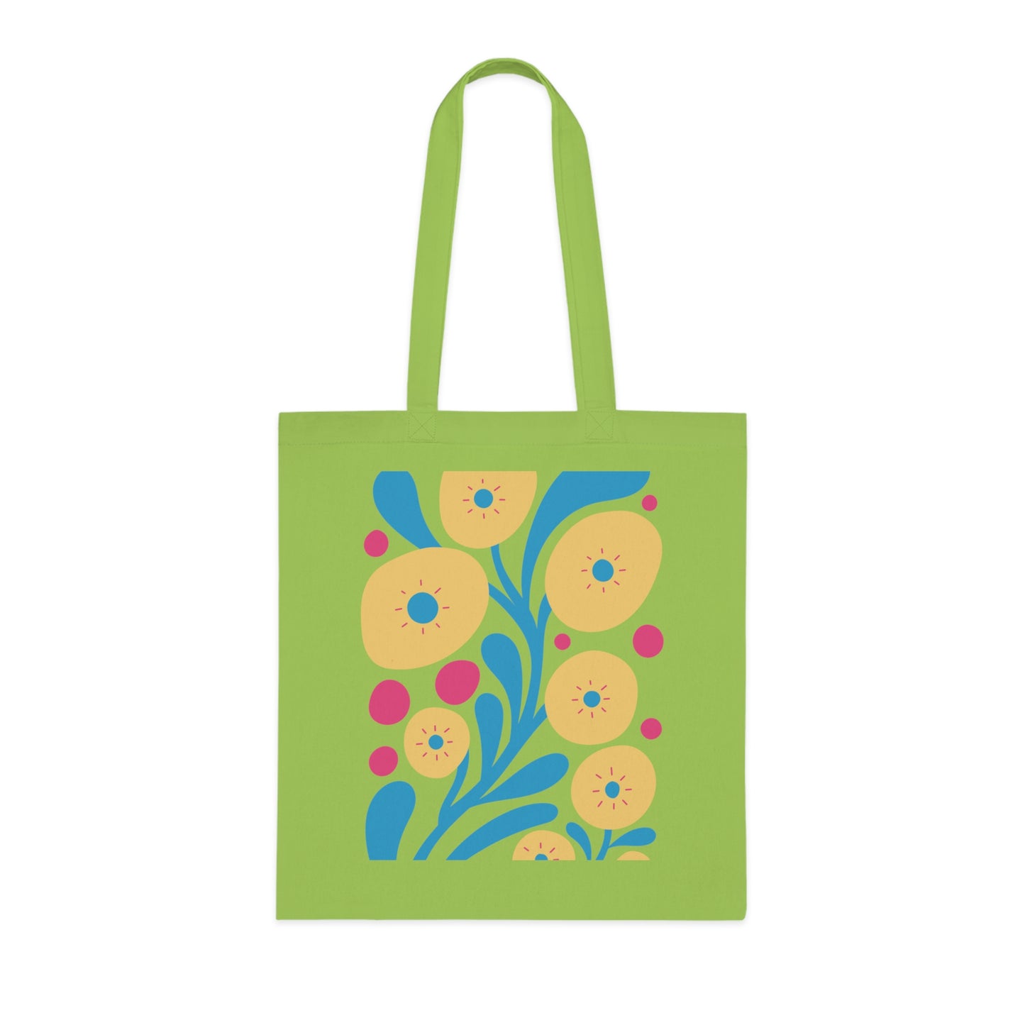 Abstract flowers 05 Cotton Tote