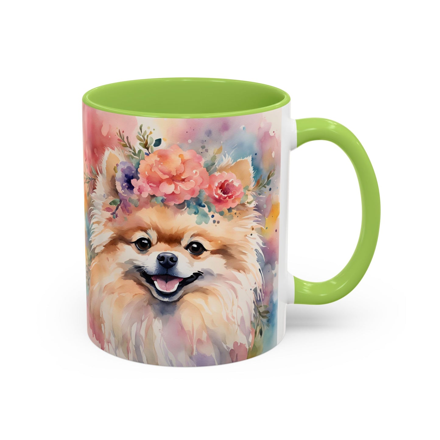 Pomeranian 02 Accent Coffee Mug - Dog Lover Gift