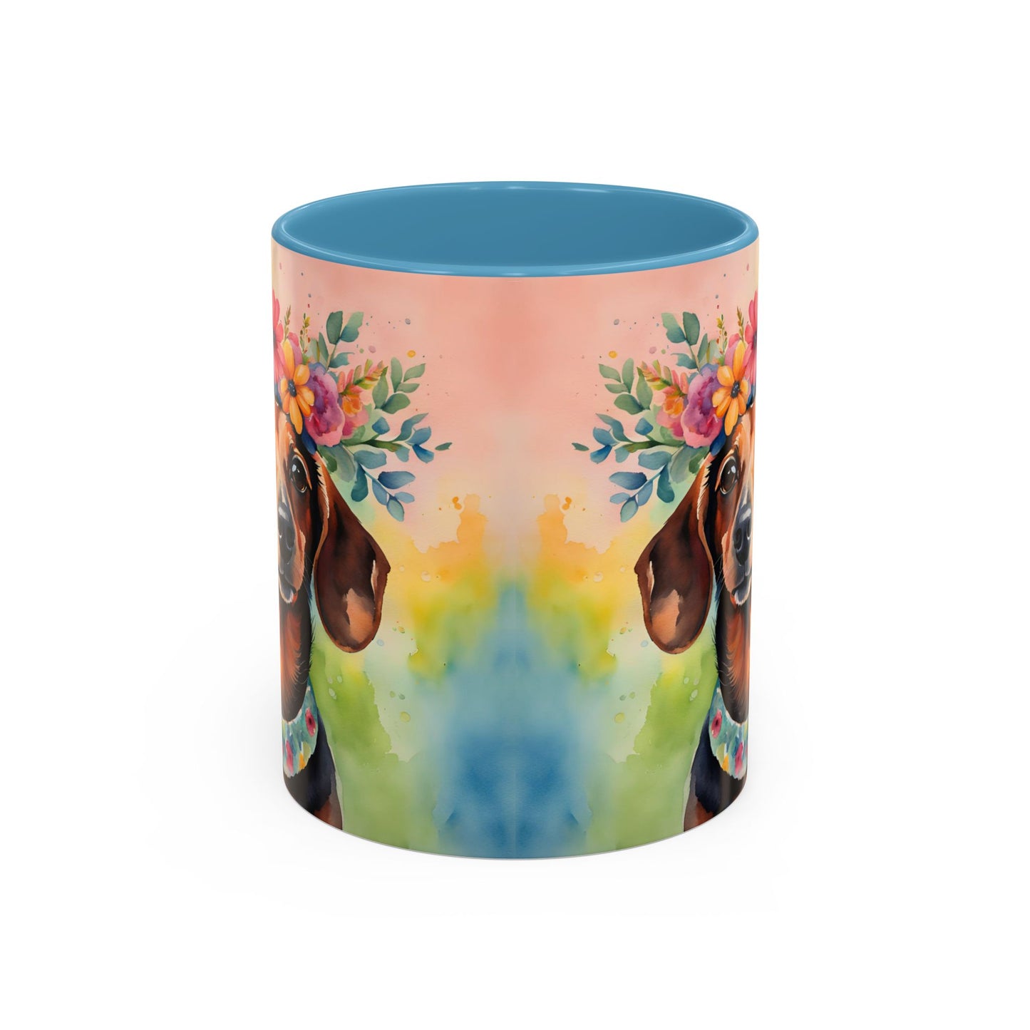 Dachshund 04 Accent Coffee Mug - Dog Lover Gift
