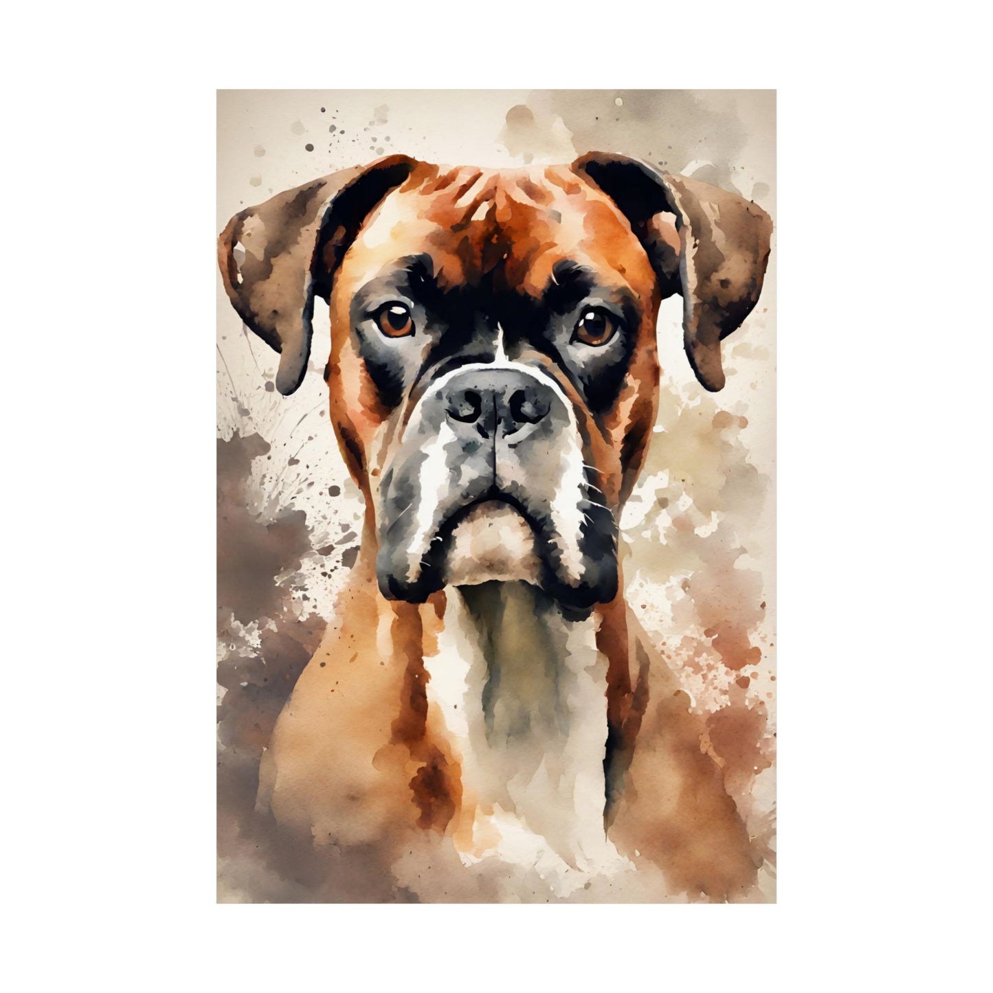 Dogs Boxer 03 Matte Vertical Poster