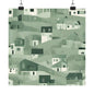 On The Hillside Green 6 Matte Square Posters