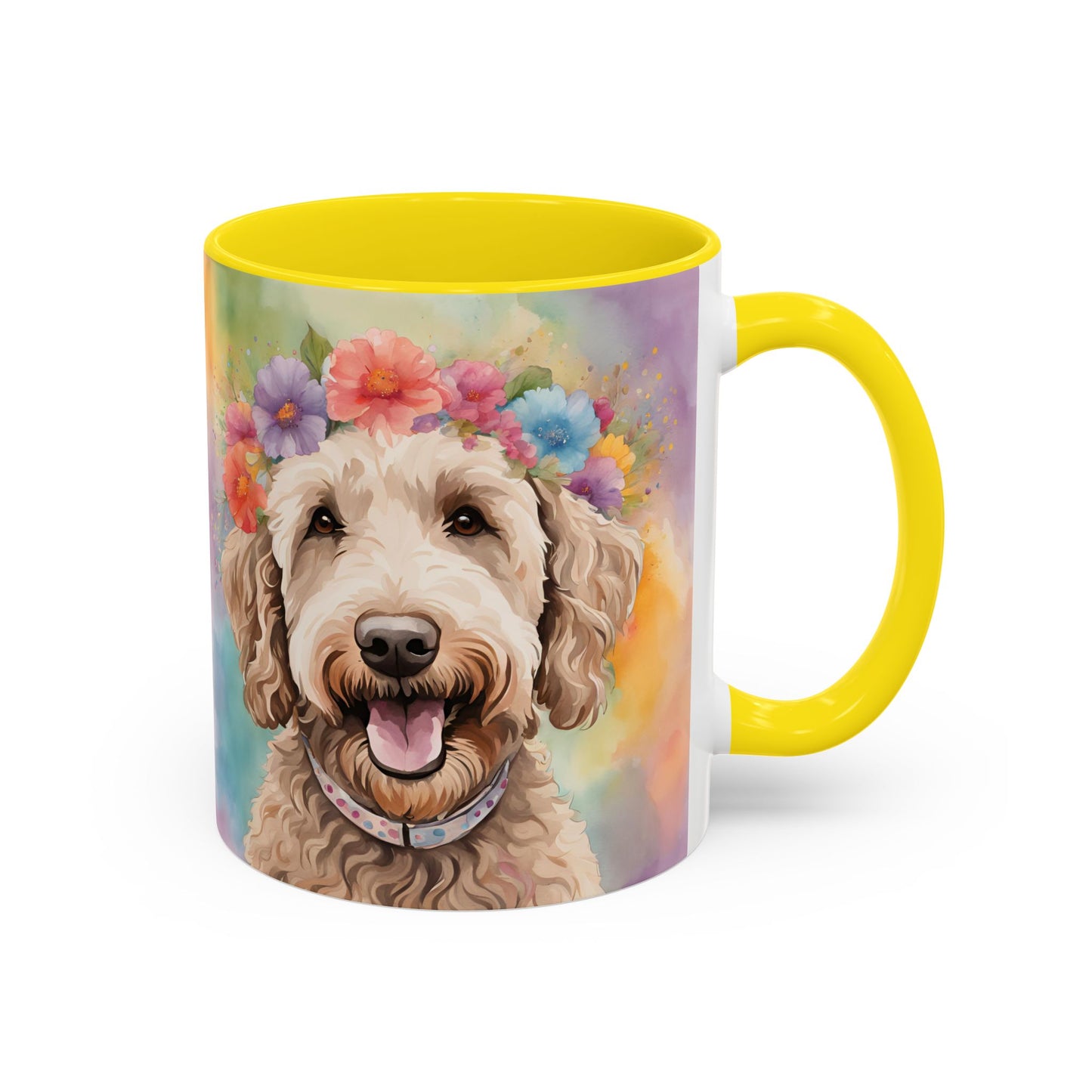 Labradoodle 01 Accent Coffee Mug - Dog Lover Gift