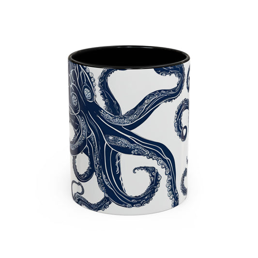 Octopus 4 Accent Coffee Mug (11oz)