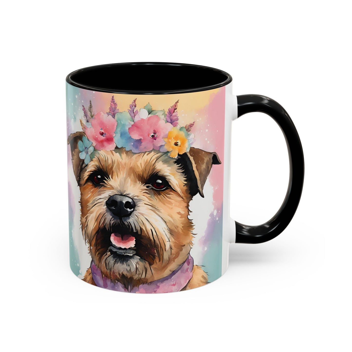 Border Terrier 02 Accent Coffee Mug - Dog Lover Gift