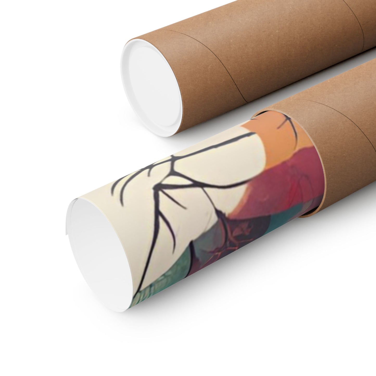 Retro forest 2 Matte Horizontal Posters