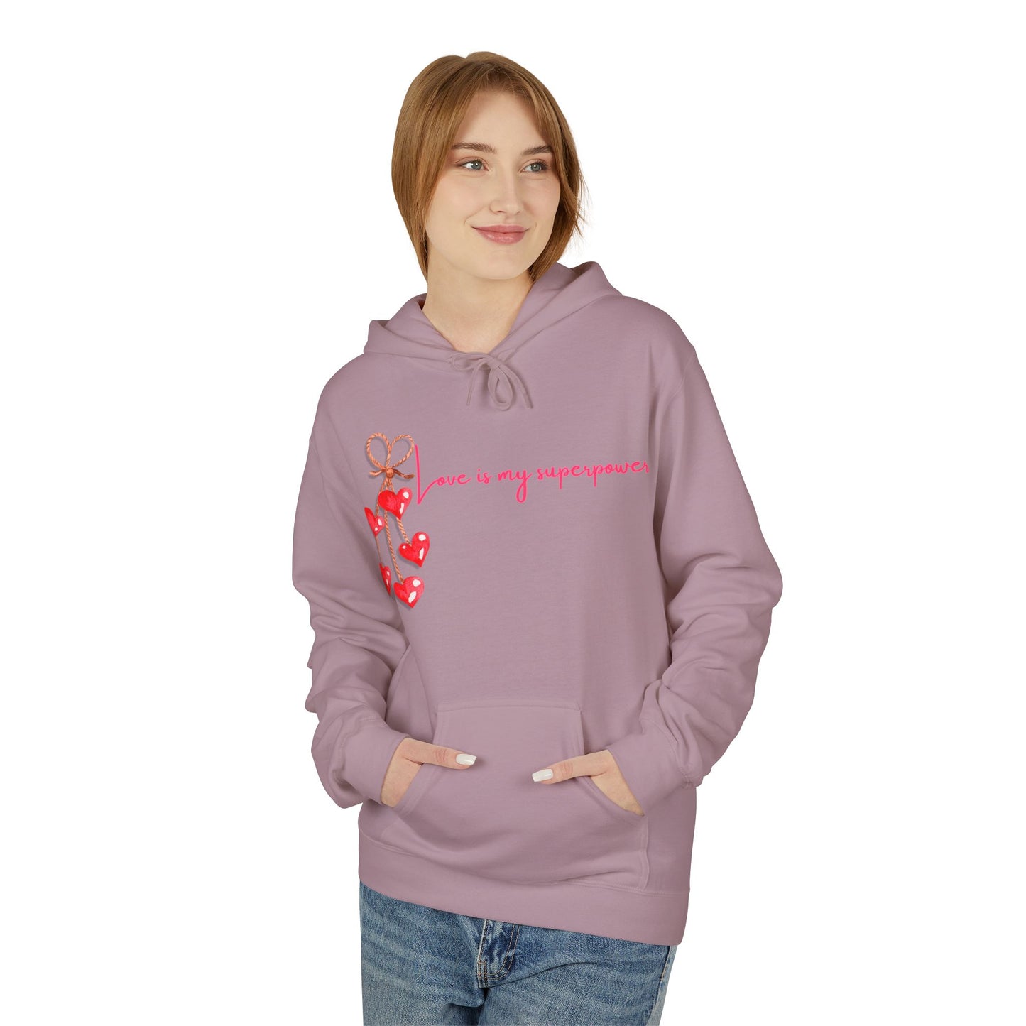 Love Is My Superpower Unisex Valentines Hoodie