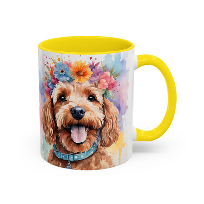 Cockapoo 02 Accent Coffee Mug - Dog Lover Gift