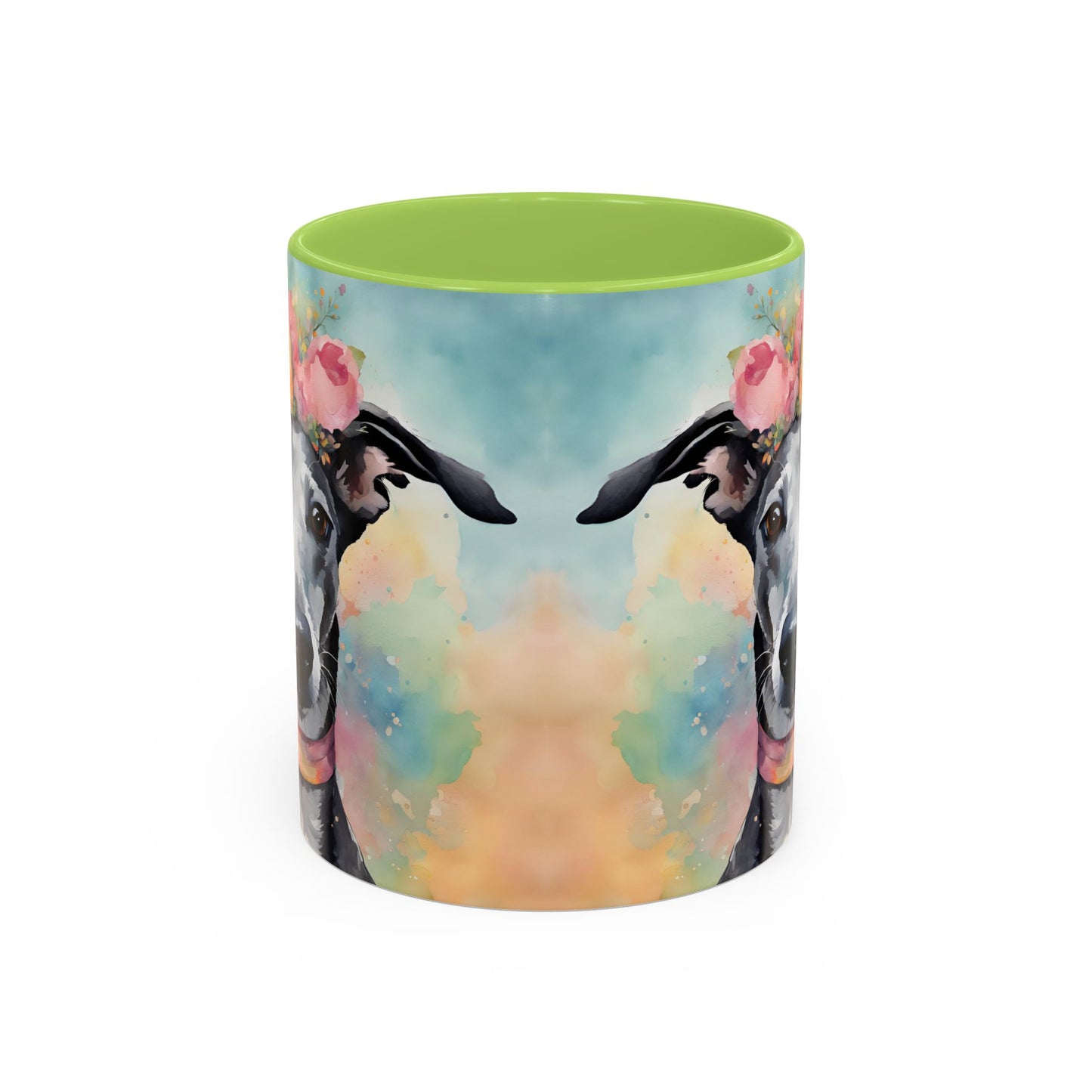 Greyhound 03 Accent Coffee Mug - Dog Lover Gift