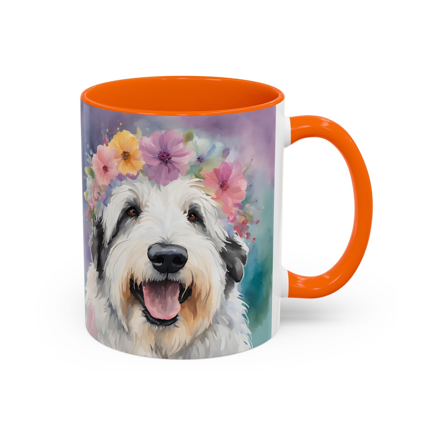 Bearded Collie 04 Accent Coffee Mug - Dog Lover Gift