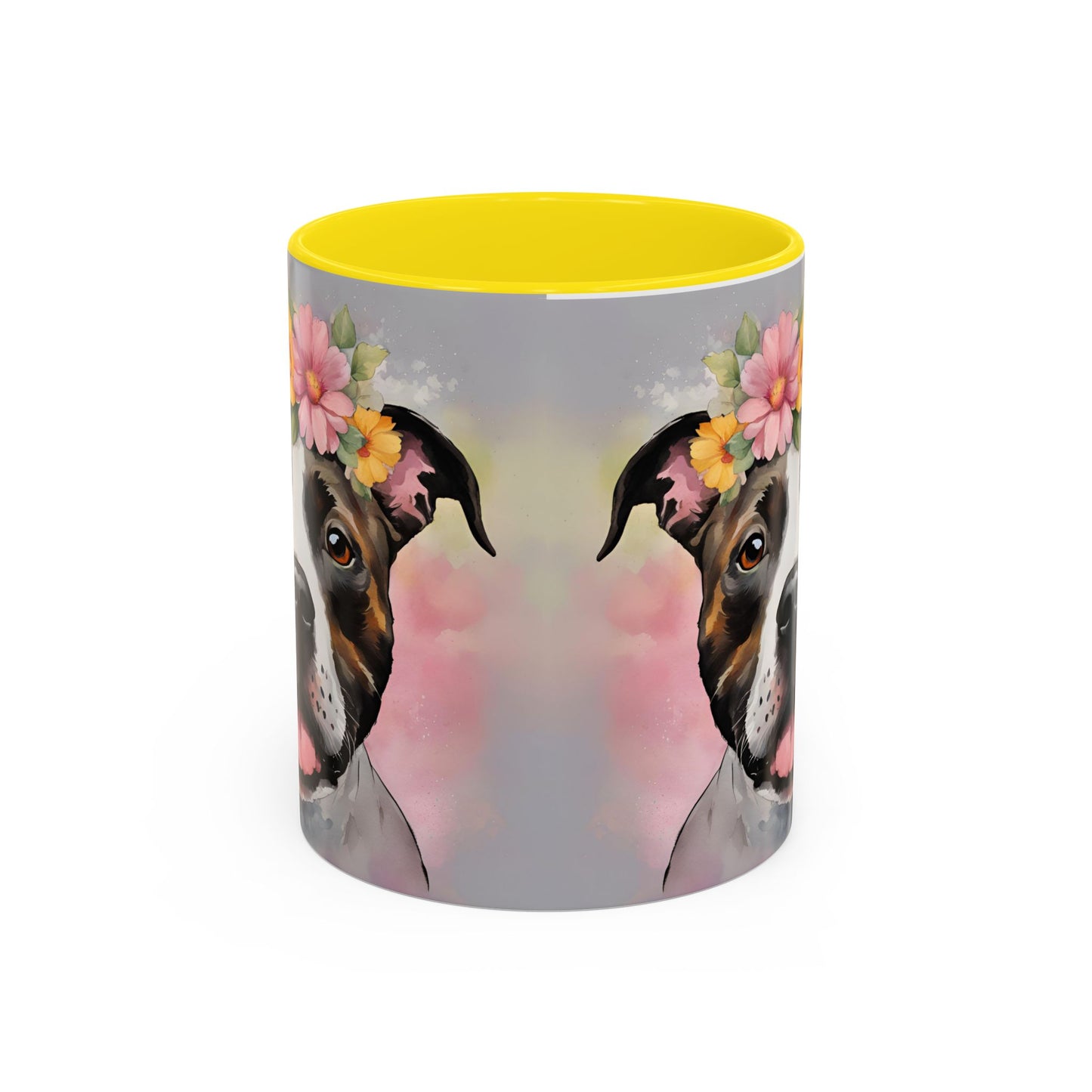 Staffordshire Bull Terrier 01 Accent Coffee Mug - Dog Lover Gift