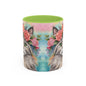 Floral Rag Doll Cat 03 Accent Coffee Mug - 11oz Perfect for Cat Lovers & Gifts