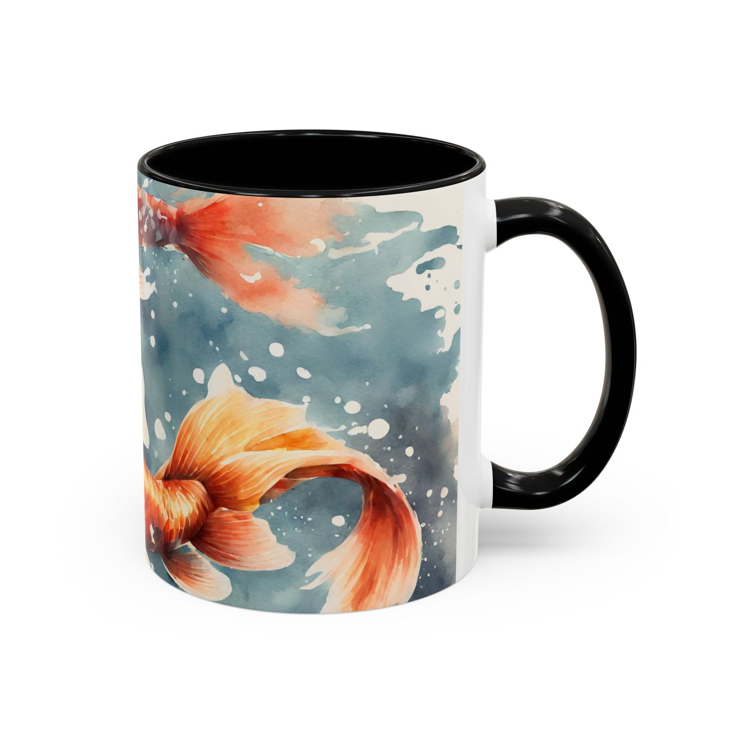 Koi Carp 02 Accent Coffee Mug (11oz)