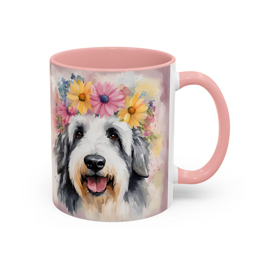 Bearded Collie 01 Accent Coffee Mug - Dog Lover Gift