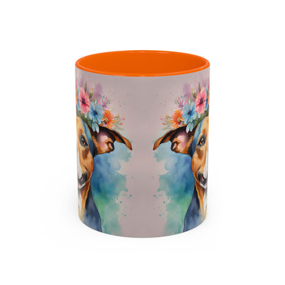 Staffordshire Bull Terrier 02 Accent Coffee Mug - Dog Lover Gift