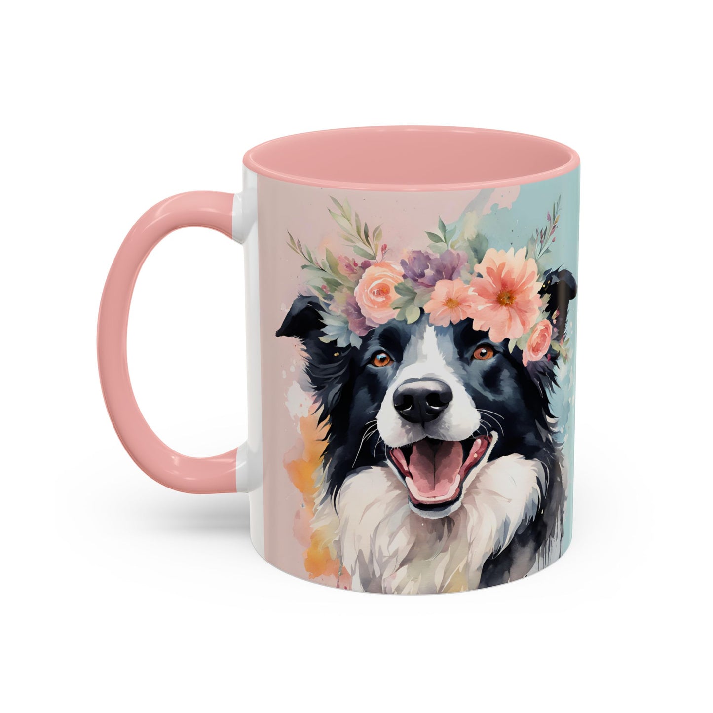 Border Collie 02 Accent Coffee Mug - Dog Lover Gift
