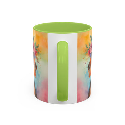 Dachshund 04 Accent Coffee Mug - Dog Lover Gift